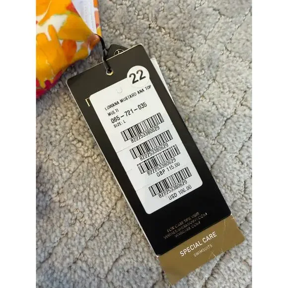 NWT Vix by Paula Hermanny Lowana Mustard Ana-Giulia 2 Piece Bikini Size LARGE - Picture 6 of 10